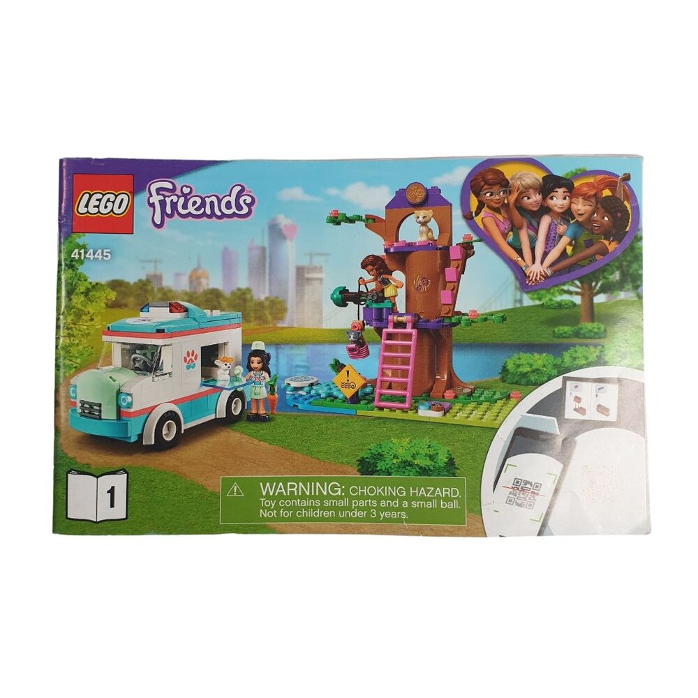 41445 Friends Vet Clinic Ambulance Book 1 LEGO Manual Instruction Replacement